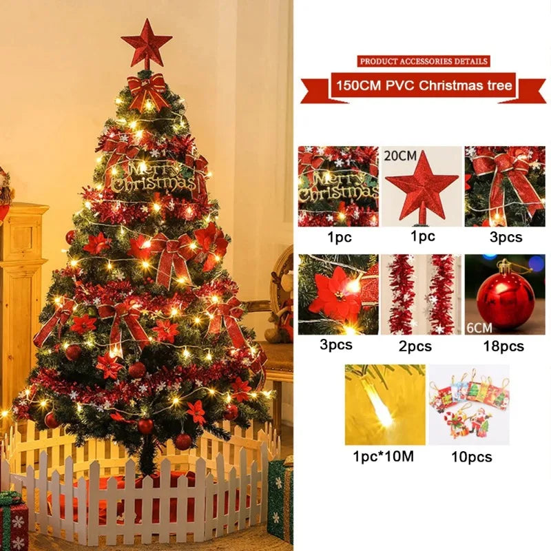 Artificial Christmas Tree Christmas Home Decoration with Led Light Snowflake